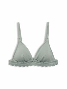 Esprit Triangel-Bikini-Top Geripptes Bikini-Top mit Wellenkante