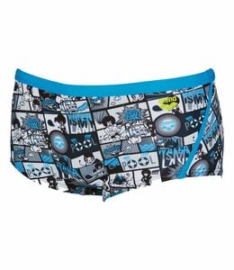 Arena Badehose Comics Low Waist Short mit kreativen Comic-Print