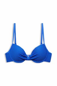 Esprit Triangel-Bikini-Top Wattiertes Bügel-Top mit Strukturstreifen