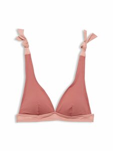 Esprit Triangel-Bikini-Top Recycelt: wattiertes Top mit Schleifen