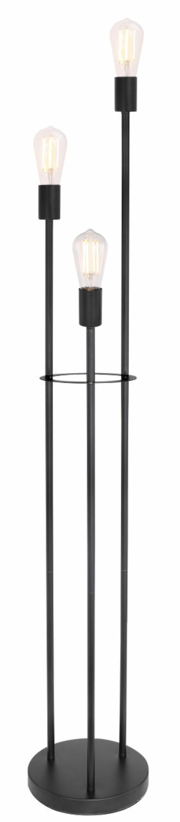 Bild 1 von Globo Lighting - MARTHA - Stehleuchte Metall schwarz, 3x E27