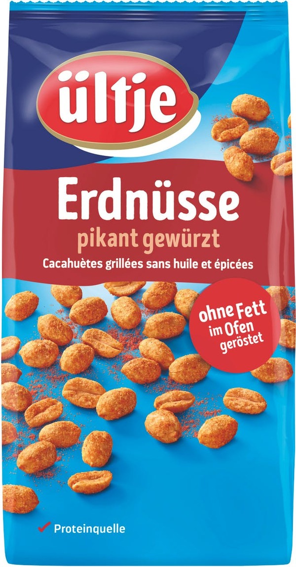 Bild 1 von Ültje Erdnüsse Pikant ohne Fett (900 g)