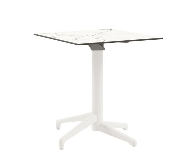 Bild 1 von METRO Professional Gastro Klapptisch, Aluminium/ Polypropylen,  69 x 69 x 76 cm, weiß