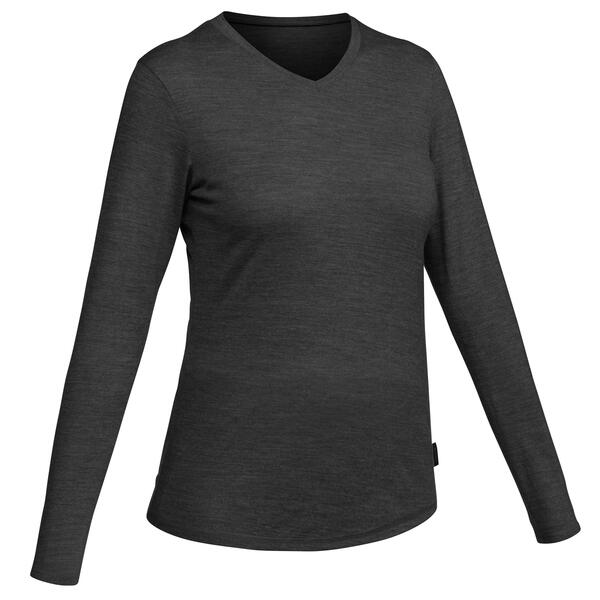 Bild 1 von Merinoshirt Damen langarm - Travel100 grau