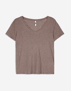 Damen T-Shirt - Viskose Leinen Mix