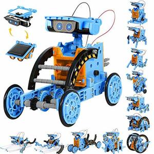 Sillbird Solar Roboter Kinder Spielzeug ab 8 Jahre, 12-in-1 Solar- und batteriebetriebener Motor mit Doppelantrieb, 190 Stücke Lernspielzeug Geschenk für Jungen Mädchen ab 8 9 10+ Jahren