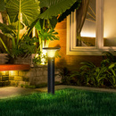 Bild 3 von Outsunny Solarlampen für Außen Gartenleuchte mit Solarpaneel Ø23,5 x 60 cm Schwarz LED Solarbetriebe