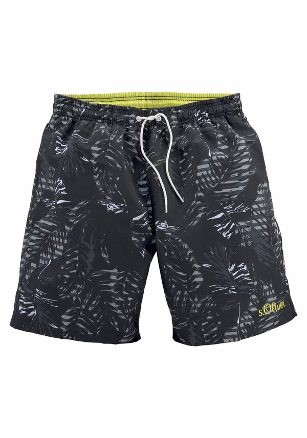 Bild 1 von s.Oliver Badeshorts Blade mit trendigem Palmenprint