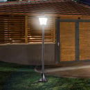 Bild 2 von Outsunny Solar Gartenlaterne mit LED 40 Lumen Schwarz 18 x 18 x 160cm
