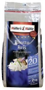 Müller´s Mühle Risotto Rundkorn Reis (2 kg)