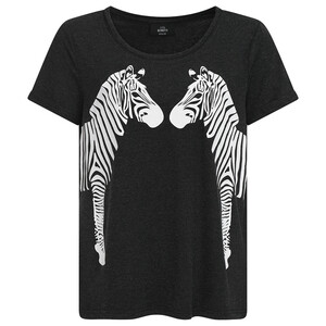 Damen T-Shirt mit Zebra-Print