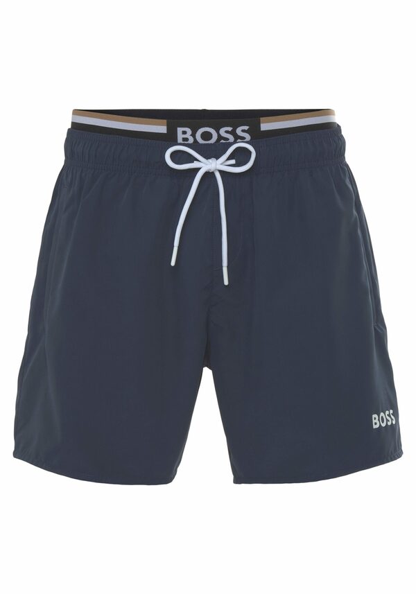 Bild 1 von BOSS Badehose mit Logoschriftzug in dezenten Farben am Bund