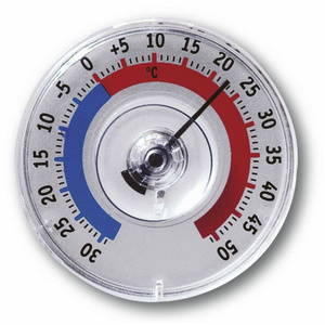 tfa® Fensterthermometer, Breite: 8 cm, Kunststoff - transparent | weiss