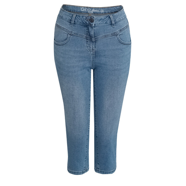 Bild 1 von Damen Capri-Jeans, einfarbig