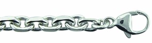 Adelia´s Silberarmband "Damen Silberschmuck 925 Silber Anker Armband 21 cm", 21 cm 925 Sterling Silber Ankerkette Silberschmuck für Damen
