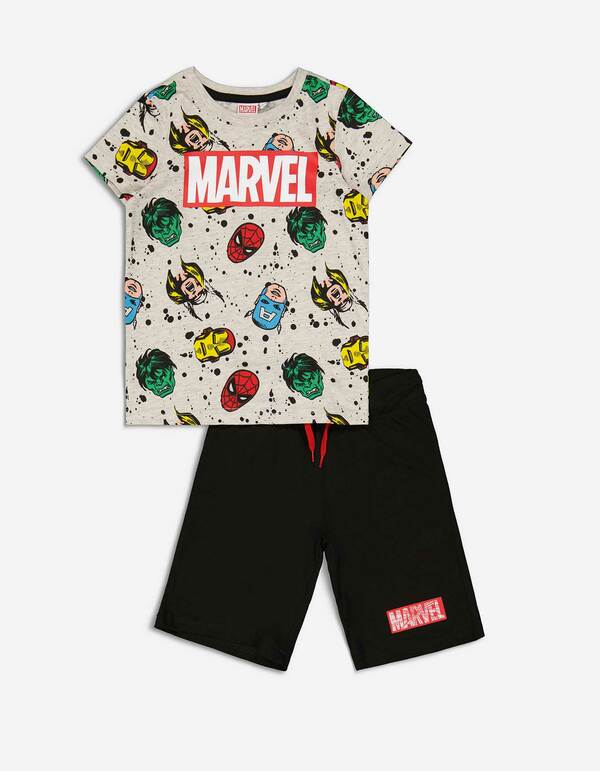 Bild 1 von Kinder Jungen Set aus T-Shirt und Shorts - Marvel