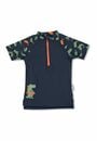 Bild 1 von Sterntaler® Badeanzug Kurzarm-Schwimmshirt Wale + Krokodil Schwimmshirt Kinder - Kurzarm Schwimm Shirt in Marine mit Motiv Wale - Badeshirt Baby mit Frontzipper, Kinnschutz und UV-Schutz 50+ Ki