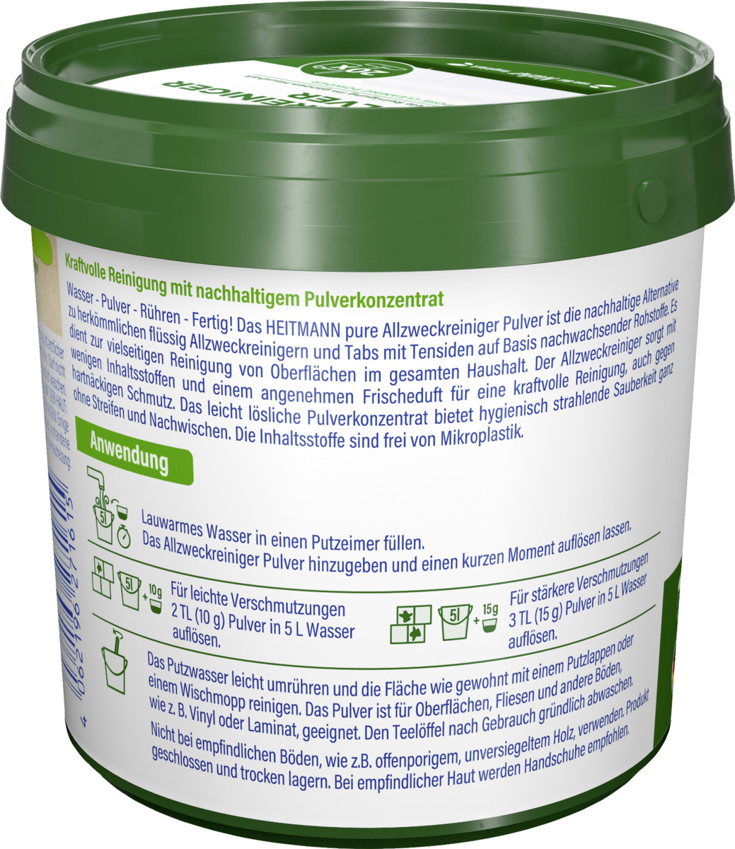 Bild 3 von Heitmann pure Allzweckreiniger Pulver