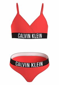 Calvin Klein Swimwear Triangel-Bikini CROSSOVER TRIANGLE BIKINI SET in unifarbener Optik