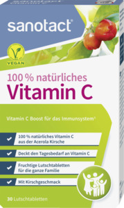 sanotact® 100 % natürliches Vitamin C Lutschtabletten