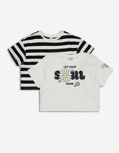 Kinder Mädchen T-Shirt - 2er-Pack