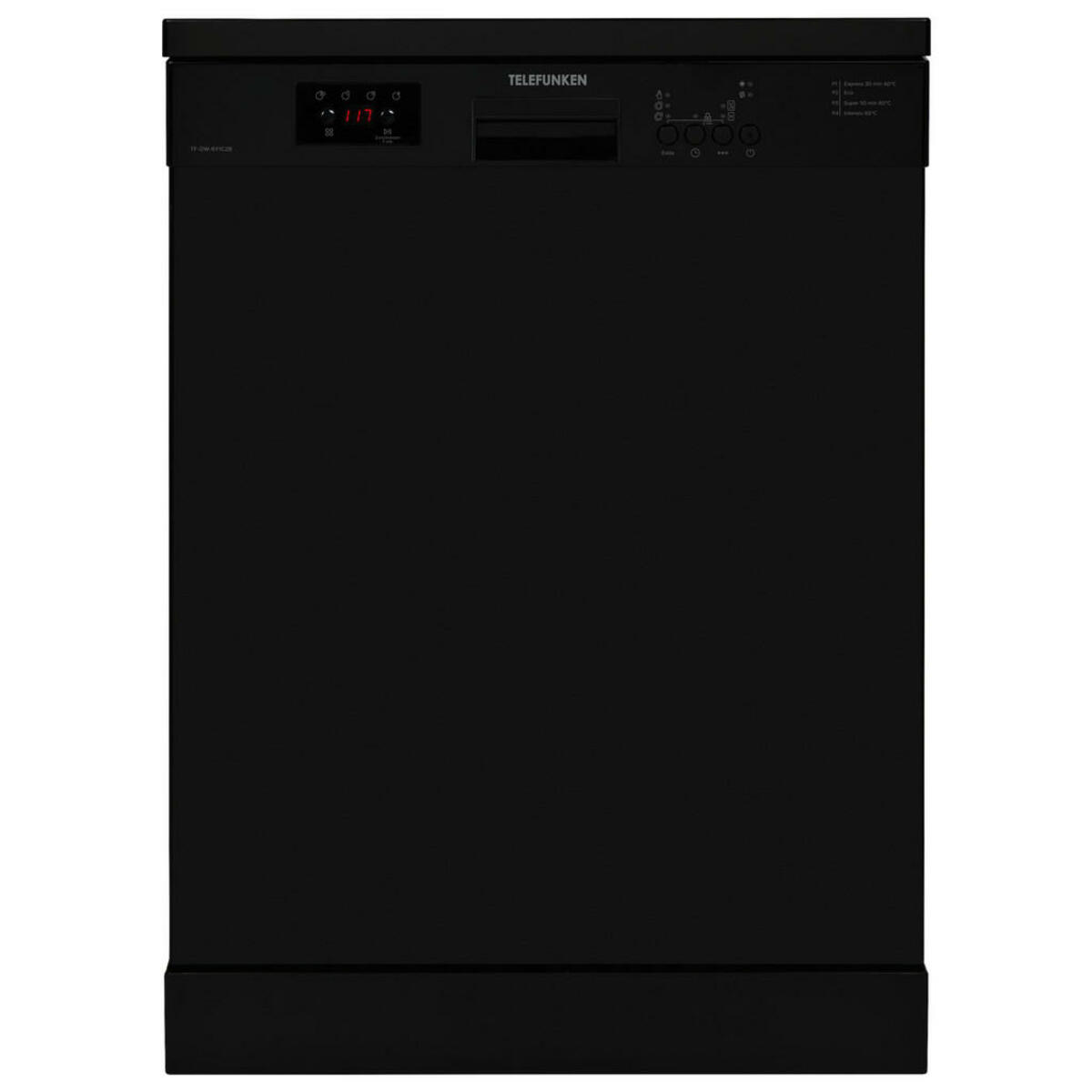 Bild 1 von Telefunken Geschirrspüler TF-DW-6Y1C2B schwarz B/H/T: ca. 60x85x60 cm