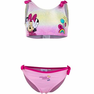 Disney Minnie Mouse Bustier-Bikini Minnie Maus Kinder Mädchen Bikini Gr. 98 bis 128