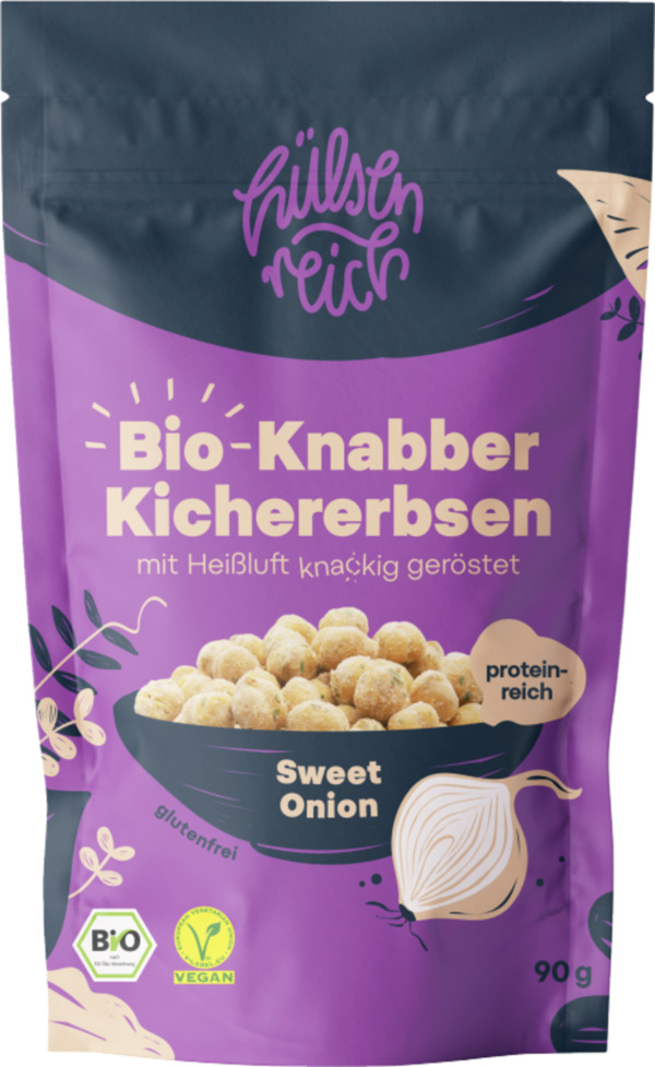 Bild 1 von Hülsenreich Bio Knabber Kichererbsen Sweet Onion