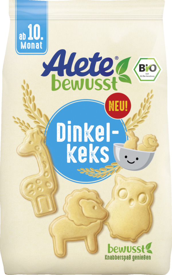 Bild 1 von Alete bewusst Alete Bio Dinkelkeks 125g