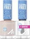 Bild 1 von Manhattan Clean & Free Nail Polish 161 Skimming Stones + gratis Top Coat 150