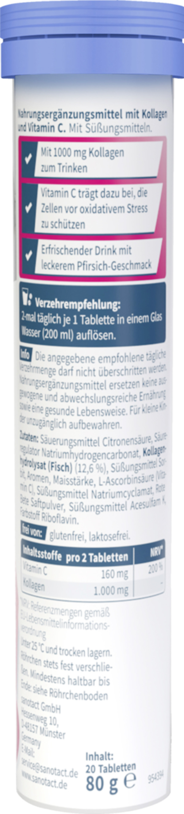 Bild 1 von sanotact® Kollagen Drink 1000