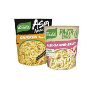 Knorr Pasta-/Kartoffelsnack, Pfanni Kartoffelsnack oder Asia Noodles