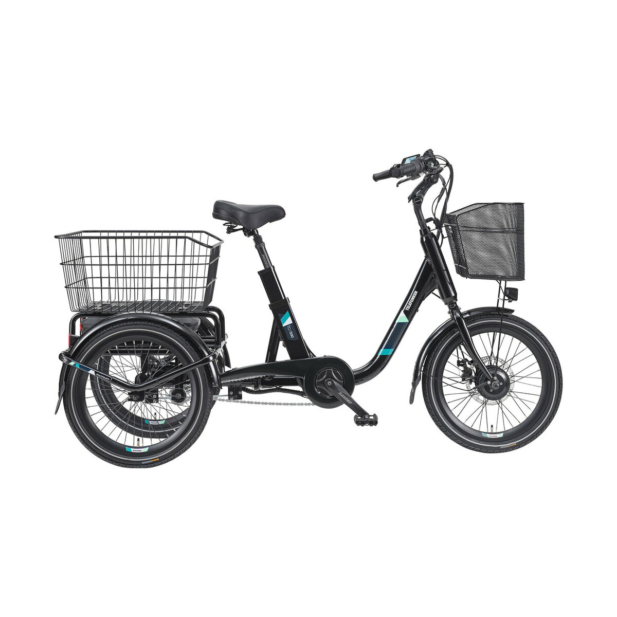 Bild 2 von TELEFUNKEN 
                                            E-Dreirad TC500, 20", inkl. Neigetechnik, anthrazit