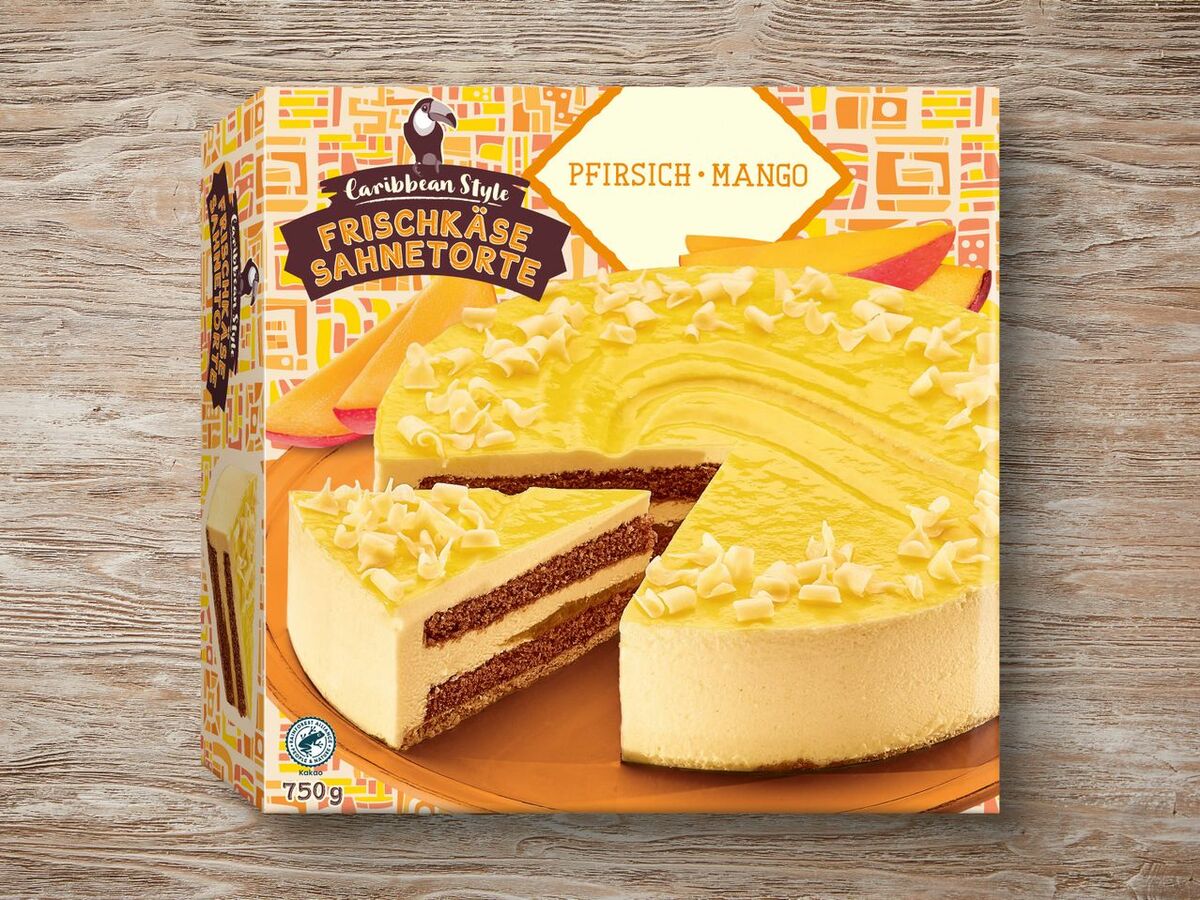 Caribbean Style Frischkäse Sahnetorte Pfirsich-Mango von Lidl ansehen!