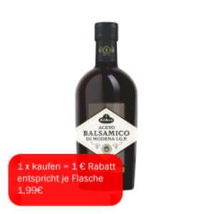 Kühne Aceto Balsamico di Modena IGP mit 45% Traubenmost, Condimento Bianco mild