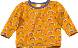ALANA Baby Langarmshirt, Gr. 80, aus Bio-Baumwolle, gelb, bunt