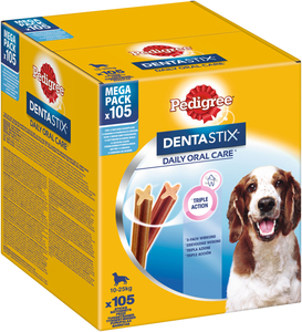 Pedigree Dentastix Daily Oral Care Megapack 105Stk für mittelgroße Hunde