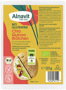 Alnavit Bio Chia Quinoa Brötchen 125G