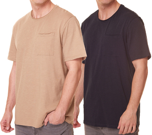 ONLY & SONS Roy Regular Herren Freizeit T-Shirt O-Neck Baumwoll-Shirt aus Slub-Stoff 22022531