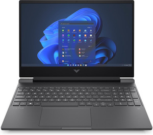 HP Victus Gaming Laptop 15-fb0354ng, Notebook mit 15,6 Zoll Display, AMD Ryzen™ 5 Prozessor, 8 GB RAM, 512 SSD, Radeon™ RX 6500M, Mica Silver