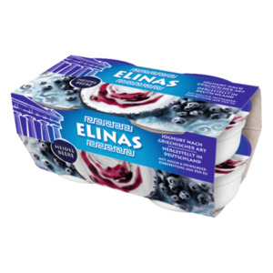 Elinas Joghurt nach griechischer Art Heidelbeere 4x150g