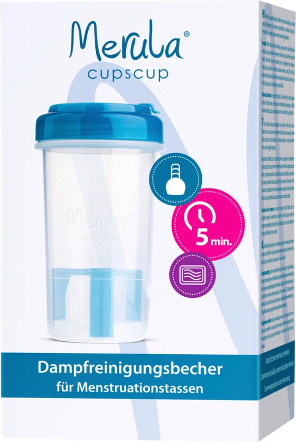 Bild 1 von Merula Menstruationstassen Reinigungsbecher Cupscup für die Mikrowelle