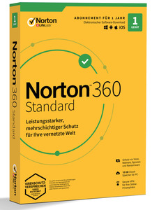 Norton 360 Standard - 1 Benutzer Gerät Jahr 10GB Cloud-Speicher (PC, iOS, MAC, Android)