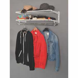 Element System Regal-Set Wardrobe Garderobe Jackenständer Kleiderhaken weiß