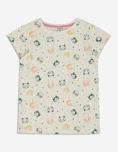 Kinder Mädchen T-Shirt - Allover-Muster