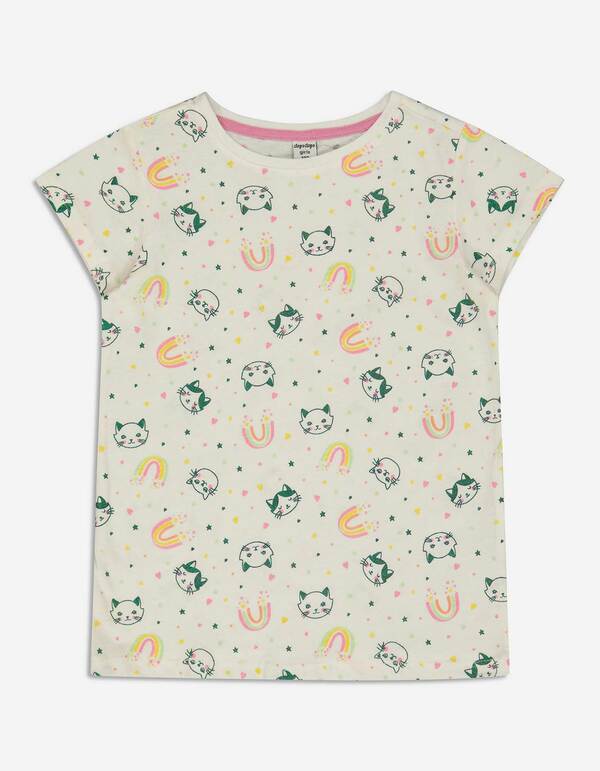 Bild 1 von Kinder Mädchen T-Shirt - Allover-Muster