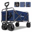 Bild 1 von Sekey Bollerwagen Faltbar Handwagen Transportkarre Strandwagen mit 4‘’ Breiten Reifen