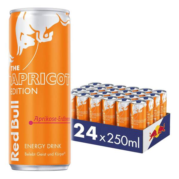 Bild 1 von Red Bull Energy Drink Aprikose-Erdbeere 250 ml Dose, 24er Pack