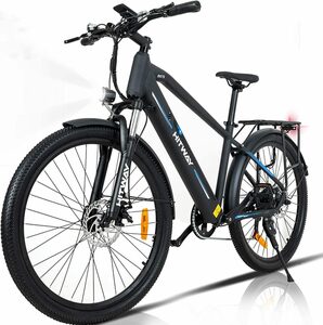 HITWAY E-Bike E-Bike Elektrofahrrad 26 Zoll Pedelec E-Citybike mit 36V 12Ah, 35-90km Pedalassistenzmodus Shimano 21 Gängen