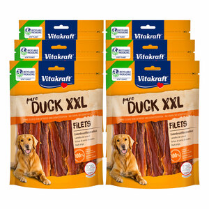 Vitakraft Pure Duck XXL Entenbrustfiletstreifen 250 g, 6er Pack